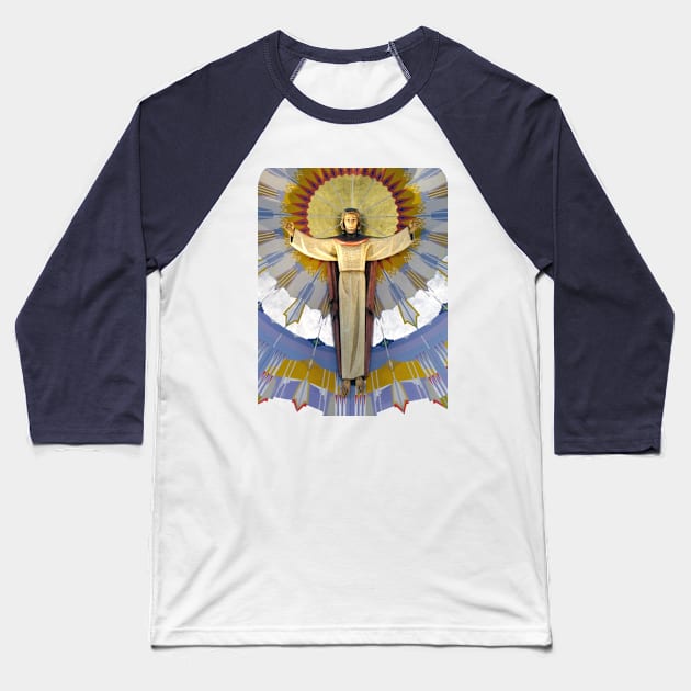 HRC Risen Christ Baseball T-Shirt by HRCatholic